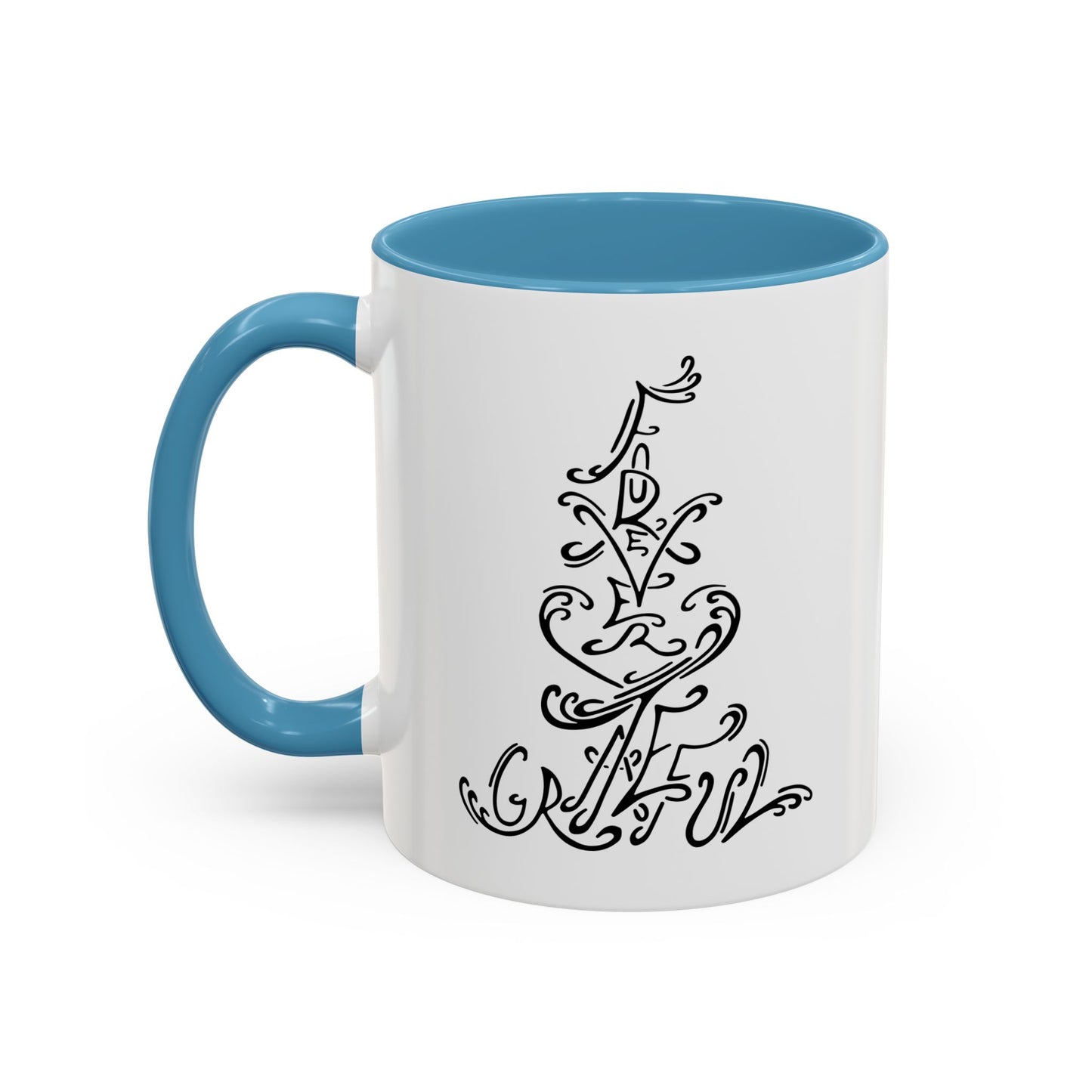 Forever Grateful Accent Coffee Mug