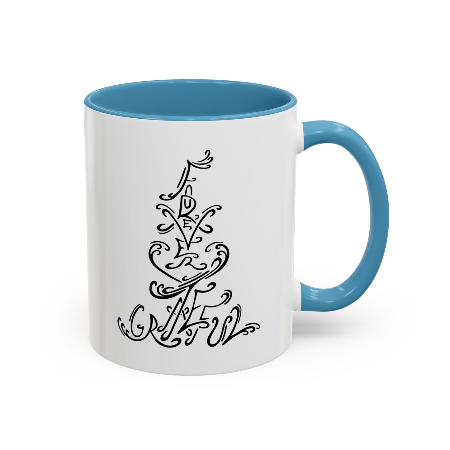 Forever Grateful Accent Coffee Mug