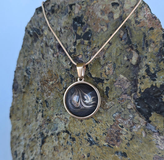 Stainless Steel Rose Gold Pendant Necklace