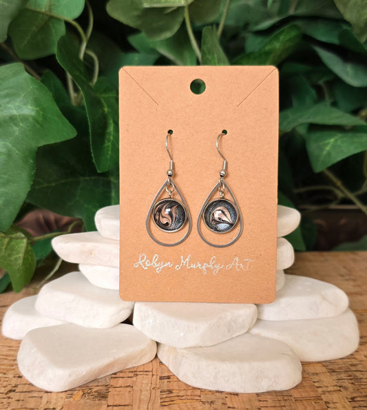 Stainless Steel Teardrop Earrings