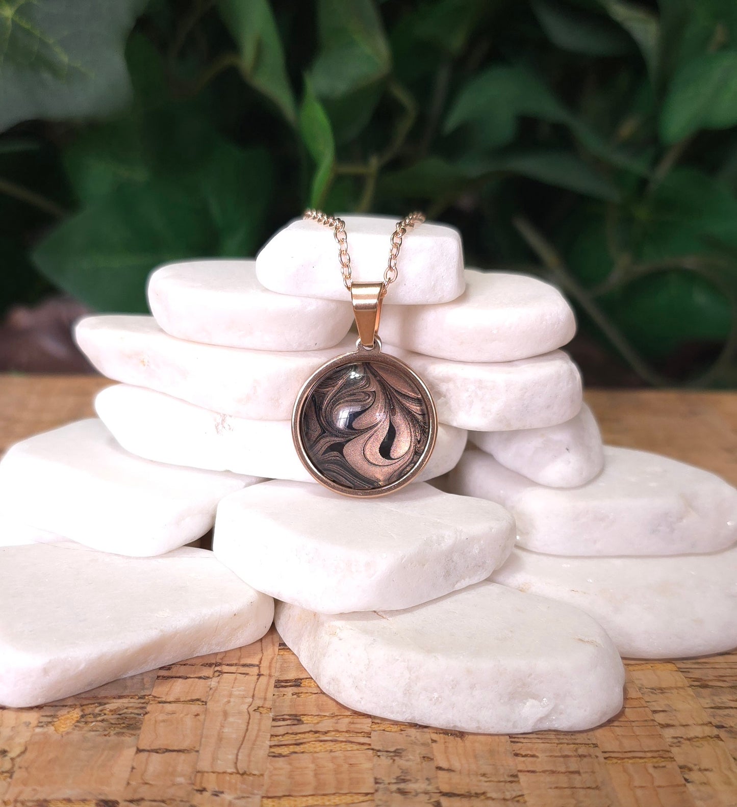 Rose Gold Plated Pendant Necklace