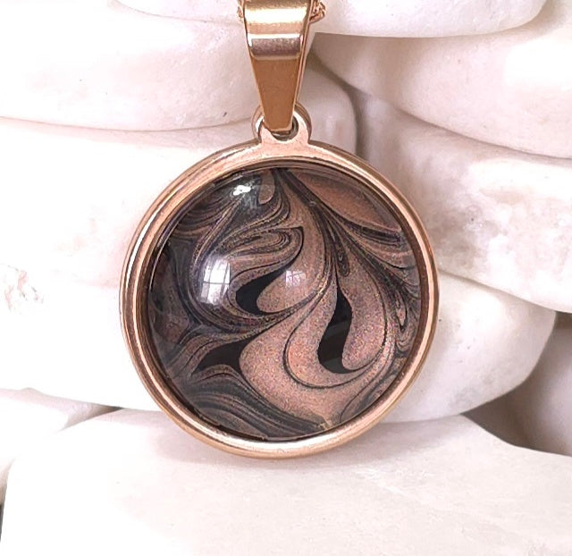 Rose Gold Plated Pendant Necklace