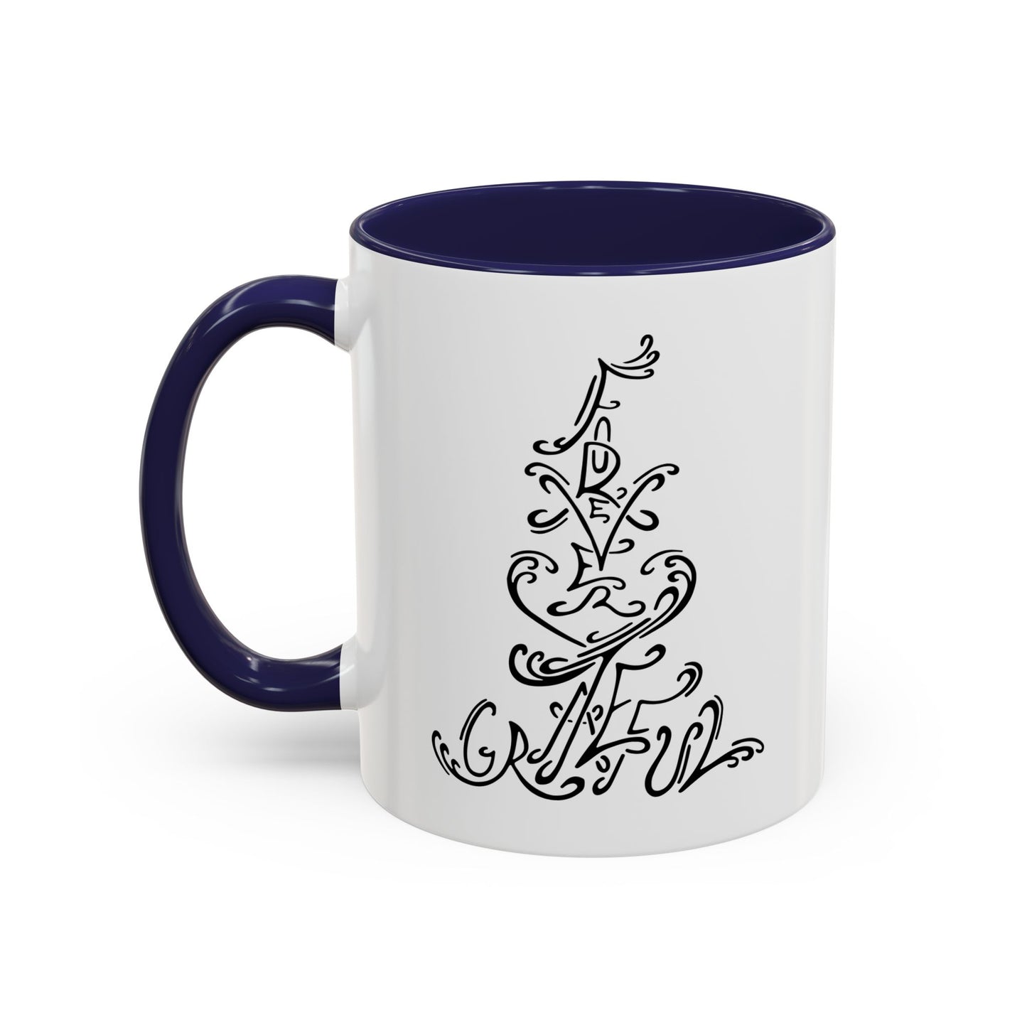 Forever Grateful Accent Coffee Mug