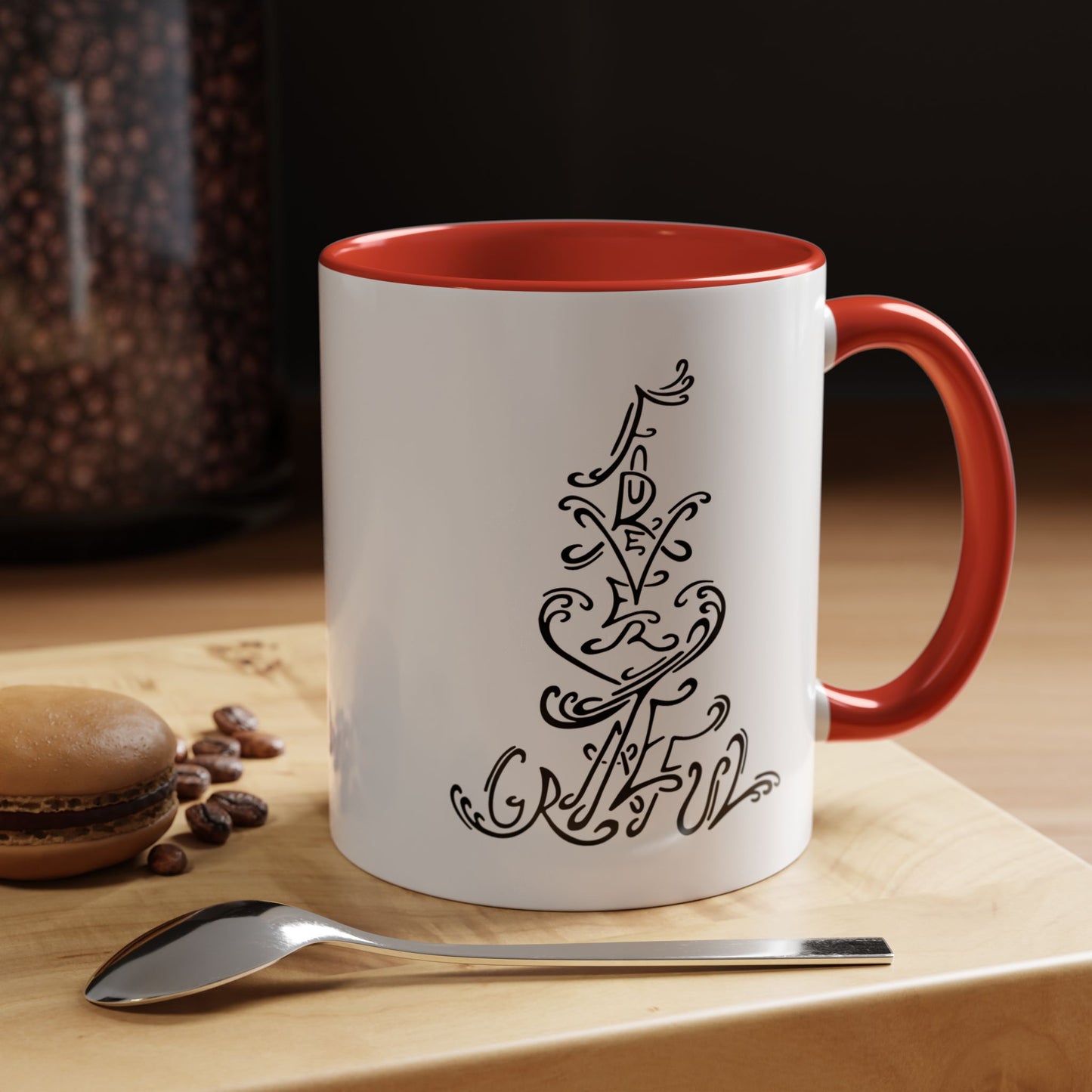 Forever Grateful Accent Coffee Mug