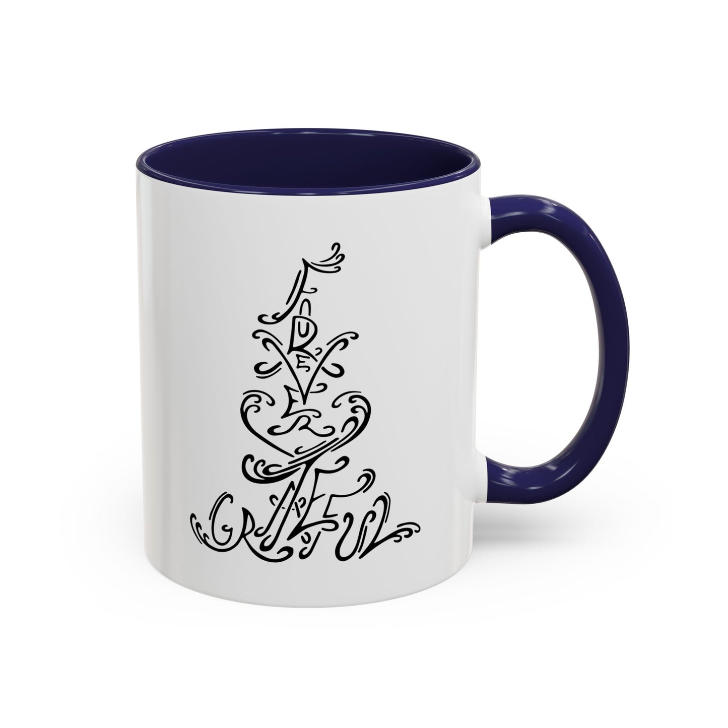 Forever Grateful Accent Coffee Mug